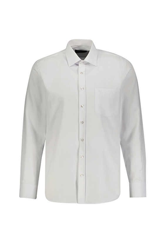Finesuits Regular Fit Düz Yaka Erkek Basic Gömlek 2422103002 STCR Beyaz Finesuits Regular Fit Düz Yaka Erkek Basic Gömlek 2422103002 STCR Beyaz