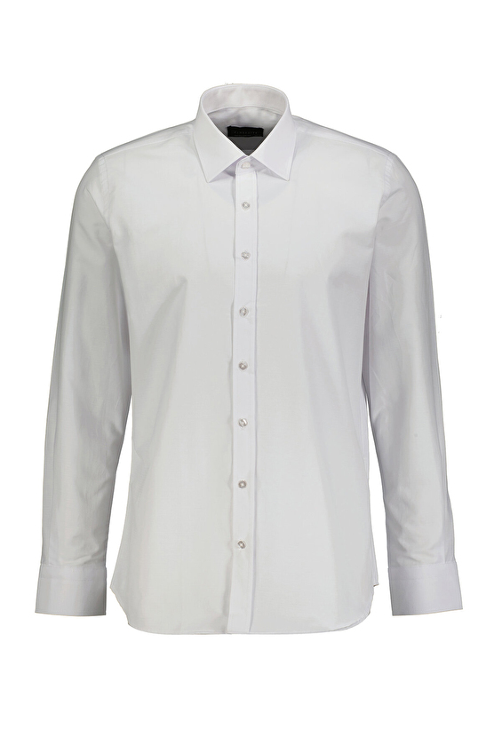 Finesuits Regular Fit Düz Yaka Erkek Armürlü Gömlek 2422103013 ARMR Beyaz Finesuits Regular Fit Düz Yaka Erkek Armürlü Gömlek 2422103013 ARMR Beyaz