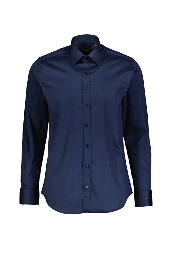 Finesuits Slim Fit Düz Yaka Erkek Basic Pamuk Saten 2422103004 PSTS Lacivert Finesuits Slim Fit Düz Yaka Erkek Basic Pamuk Saten 2422103004 PSTS Lacivert
