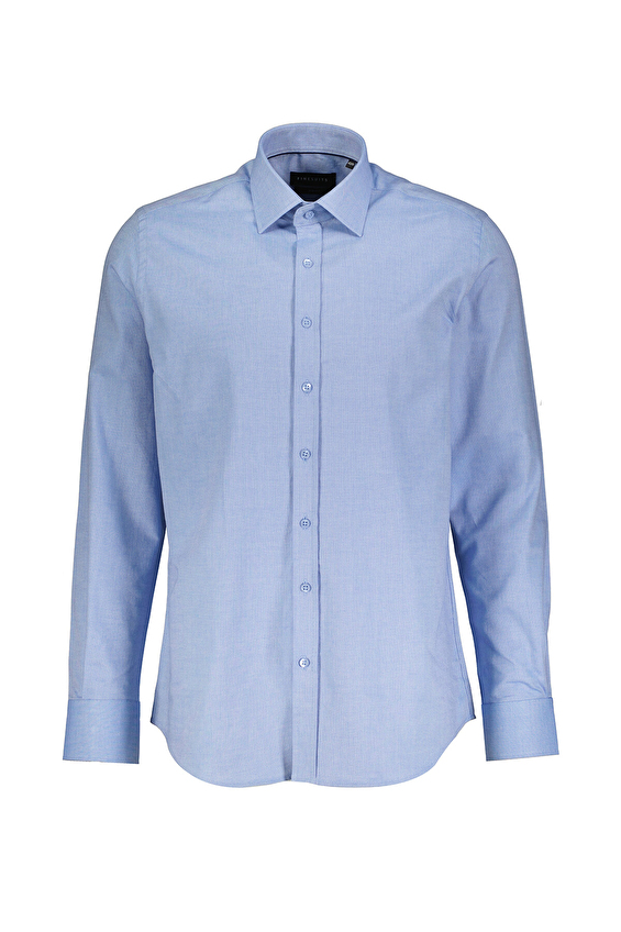 Finesuits Slim Fit Düz Yaka Erkek Pamuk Oxford Gömlek 2422103007 POXS Açık mavi Finesuits Slim Fit Düz Yaka Erkek Pamuk Oxford Gömlek 2422103007 POXS Açık mavi