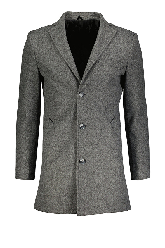 Finesuits Mono Yaka Regular Fit Erkek Kaşe Kaban 2422205152 MYR Gri Finesuits Mono Yaka Regular Fit Erkek Kaşe Kaban 2422205152 MYR Gri