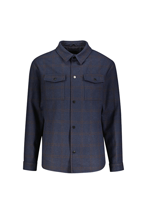 Finesuits Polo Yaka Regular Fit Erkek Kaşe Mont 2422205001 KSMNTPY Lacivert Finesuits Polo Yaka Regular Fit Erkek Kaşe Mont 2422205001 KSMNTPY Lacivert