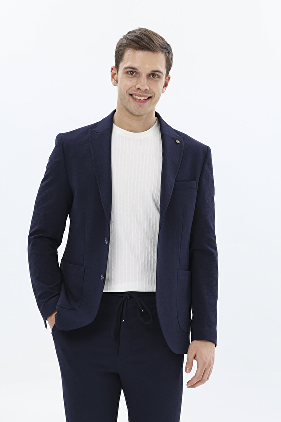Finesuits Modern Fit Sivri Yaka 6 Drop Erkek Mix&Match Ceket 2512102010 CKT MXGFCY6M Lacivert Finesuits Modern Fit Sivri Yaka 6 Drop Erkek Mix&Match Ceket 2512102010 CKT MXGFCY6M Lacivert