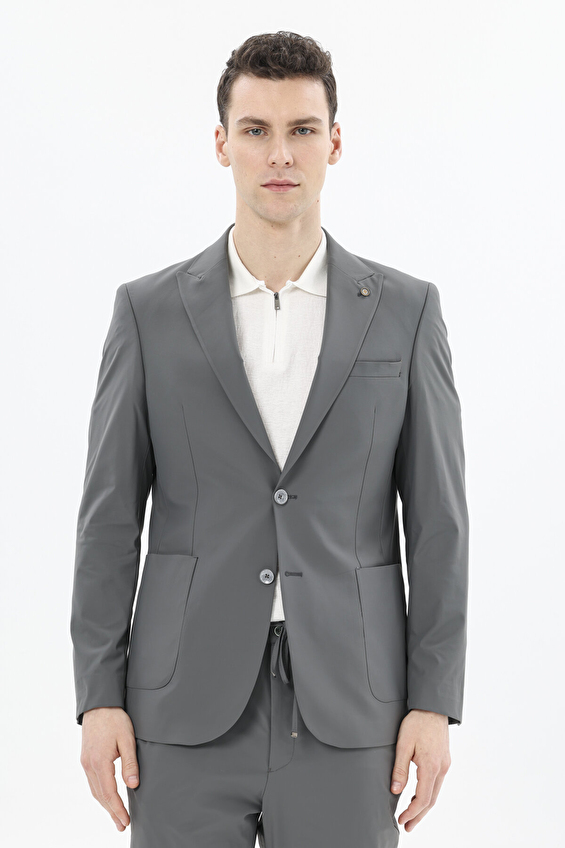 Finesuits Modern Fit Sivri Yaka 6 Drop Erkek Mix&Match Ceket 2512102011 CKT MXTNCY6M Gri Finesuits Modern Fit Sivri Yaka 6 Drop Erkek Mix&Match Ceket 2512102011 CKT MXTNCY6M Gri