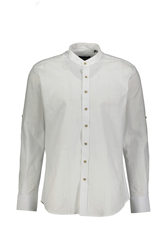 Finesuits Regular Fit Uzun Kol Hakim Yaka Erkek Pamuk Gömlek 2412103011 SKHR Beyaz Finesuits Regular Fit Uzun Kol Hakim Yaka Erkek Pamuk Gömlek 2412103011 SKHR Beyaz