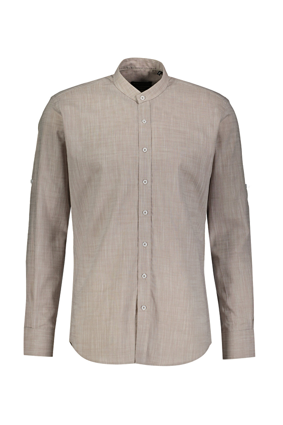 Finesuits Regular Fit Uzun Kol Hakim Yaka Erkek Pamuk Gömlek 2412103012 SKHR Bej Finesuits Regular Fit Uzun Kol Hakim Yaka Erkek Pamuk Gömlek 2412103012 SKHR Bej