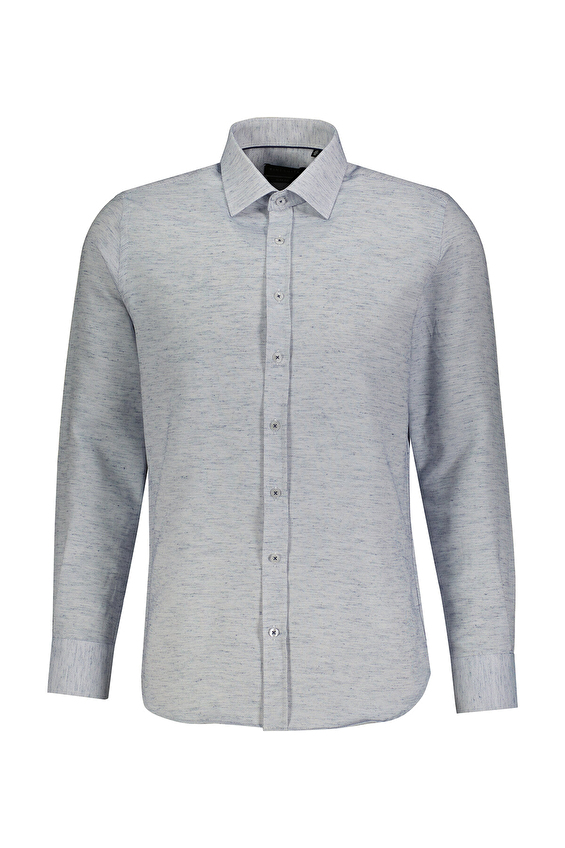 Finesuits Slim Fit Uzun Kol Düz Yaka Erkek Armürlü Gömlek 2412103017 US Lacivert Finesuits Slim Fit Uzun Kol Düz Yaka Erkek Armürlü Gömlek 2412103017 US Lacivert