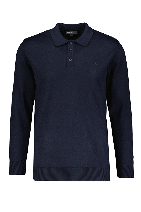 Finesuits Polo Yaka Regular Fit Yün Karışımlı Erkek Düz Yünlü Düz Yünlü Kazak 2522201001 DZPYR Lacivert Finesuits Polo Yaka Regular Fit Yün Karışımlı Erkek Düz Yünlü Düz Yünlü Kazak 2522201001 DZPYR Lacivert