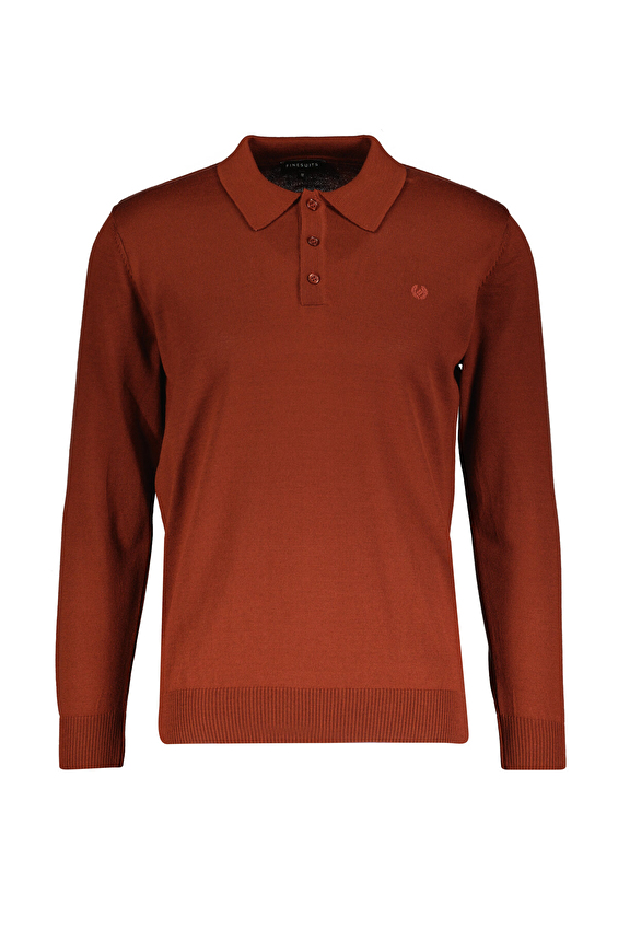 Finesuits Polo Yaka Regular Fit Yün Karışımlı Erkek Düz Yünlü Düz Yünlü Kazak 2522201001 DZPYR Kiremit Finesuits Polo Yaka Regular Fit Yün Karışımlı Erkek Düz Yünlü Düz Yünlü Kazak 2522201001 DZPYR Kiremit