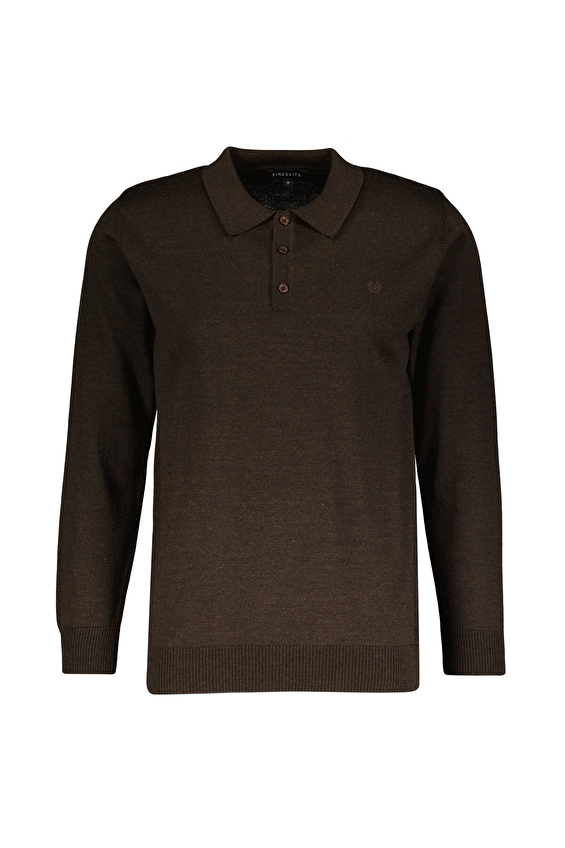 Finesuits Polo Yaka Regular Fit Yün Karışımlı Erkek Düz Yünlü Düz Yünlü Kazak 2522201001 DZPYR Açık kahverengi Finesuits Polo Yaka Regular Fit Yün Karışımlı Erkek Düz Yünlü Düz Yünlü Kazak 2522201001 DZPYR Açık kahverengi