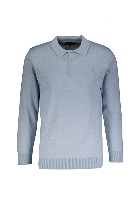 Finesuits Polo Yaka Regular Fit Yün Karışımlı Erkek Düz Yünlü Düz Yünlü Kazak 2522201001 DZPYR Açık mavi Finesuits Polo Yaka Regular Fit Yün Karışımlı Erkek Düz Yünlü Düz Yünlü Kazak 2522201001 DZPYR Açık mavi