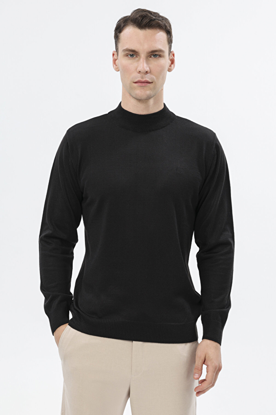 Finesuits Regular Fit Yün Karışımlı Yarım Balıkçı Yaka Erkek Düz Yünlü Düz Yünlü Kazak 2522201002 DZYBR Siyah Finesuits Regular Fit Yün Karışımlı Yarım Balıkçı Yaka Erkek Düz Yünlü Düz Yünlü Kazak 2522201002 DZYBR Siyah