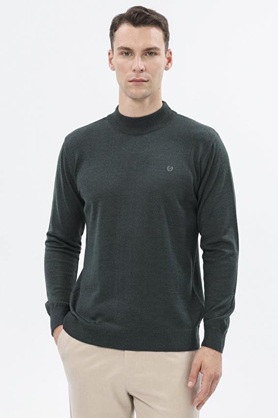 Finesuits Regular Fit Yün Karışımlı Yarım Balıkçı Yaka Erkek Düz Yünlü Düz Yünlü Kazak 2522201002 DZYBR Yeşil Finesuits Regular Fit Yün Karışımlı Yarım Balıkçı Yaka Erkek Düz Yünlü Düz Yünlü Kazak 2522201002 DZYBR Yeşil