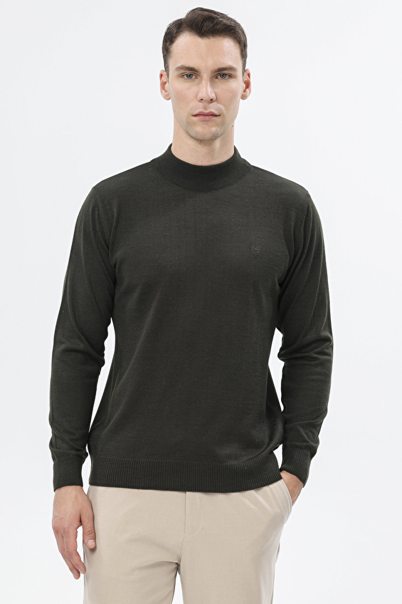 Finesuits Regular Fit Yün Karışımlı Yarım Balıkçı Yaka Erkek Düz Yünlü Düz Yünlü Kazak 2522201002 DZYBR Haki Finesuits Regular Fit Yün Karışımlı Yarım Balıkçı Yaka Erkek Düz Yünlü Düz Yünlü Kazak 2522201002 DZYBR Haki