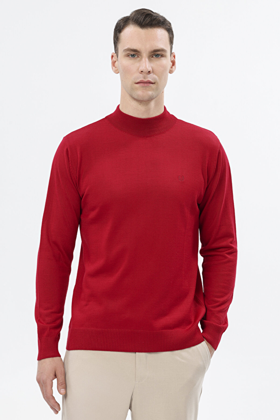 Finesuits Regular Fit Yün Karışımlı Yarım Balıkçı Yaka Erkek Düz Yünlü Düz Yünlü Kazak 2522201002 DZYBR Kırmızı Finesuits Regular Fit Yün Karışımlı Yarım Balıkçı Yaka Erkek Düz Yünlü Düz Yünlü Kazak 2522201002 DZYBR Kırmızı