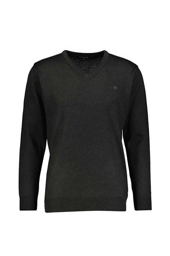 Finesuits Regular Fit V Yaka Yün Karışımlı Erkek Düz Yünlü Düz Yünlü Kazak 2522201004 DZVYR Antrasit Finesuits Regular Fit V Yaka Yün Karışımlı Erkek Düz Yünlü Düz Yünlü Kazak 2522201004 DZVYR Antrasit