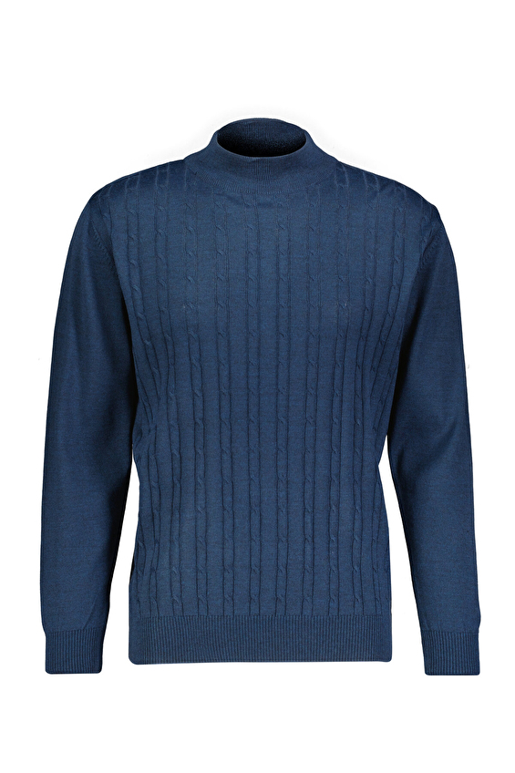 Finesuits Regular Fit Yün Karışımlı Yarım Balıkçı Yaka Erkek Düz Yünlü Desenli Yünlü Kazak 2522201011 YBR Indıgo Finesuits Regular Fit Yün Karışımlı Yarım Balıkçı Yaka Erkek Düz Yünlü Desenli Yünlü Kazak 2522201011 YBR Indıgo