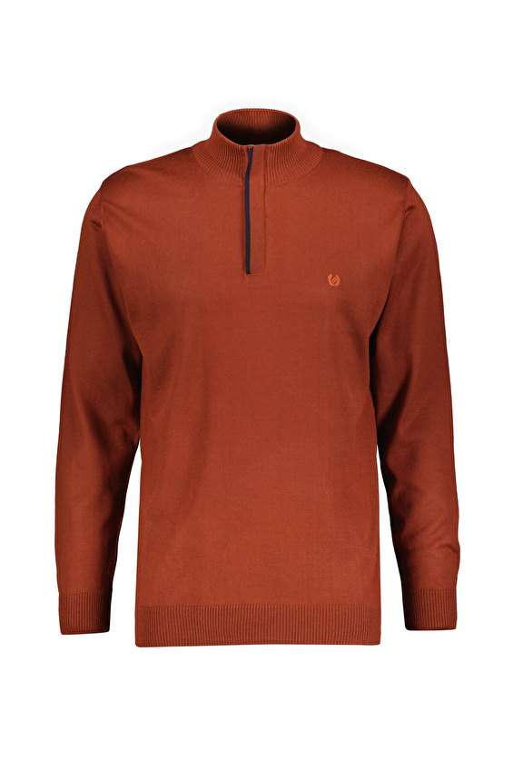 Finesuits Regular Fit Fermuarlı Yarım Balıkçı Yaka Yün Karışımlı Erkek Düz Yünlü Desenli Yünlü Kazak 2522201013 YBFR Kiremit Finesuits Regular Fit Fermuarlı Yarım Balıkçı Yaka Yün Karışımlı Erkek Düz Yünlü Desenli Yünlü Kazak 2522201013 YBFR Kiremit