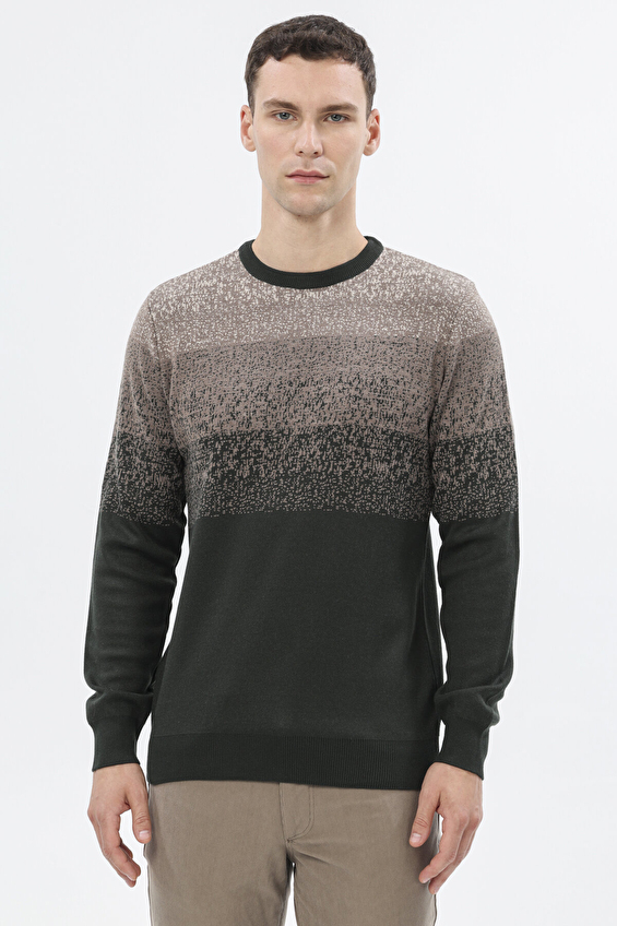 Finesuits Regular Fit Bisiklet Yaka Erkek Düz Desenli Kazak 2522201016 OYR Haki Finesuits Regular Fit Bisiklet Yaka Erkek Düz Desenli Kazak 2522201016 OYR Haki