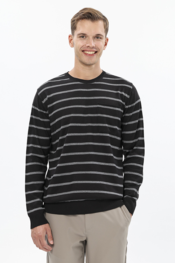 Finesuits Regular Fit Bisiklet Yaka Yün Karışımlı Erkek Düz Yünlü Desenli Yünlü Kazak 2522201019 OYR Siyah Finesuits Regular Fit Bisiklet Yaka Yün Karışımlı Erkek Düz Yünlü Desenli Yünlü Kazak 2522201019 OYR Siyah