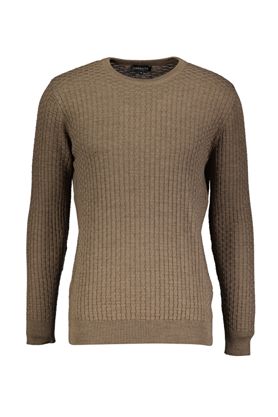 Finesuits Regular Fit Bisiklet Yaka Yün Karışımlı Erkek Düz Yünlü Desenli Yünlü Kazak 2522201020 OYR Vizon Finesuits Regular Fit Bisiklet Yaka Yün Karışımlı Erkek Düz Yünlü Desenli Yünlü Kazak 2522201020 OYR Vizon