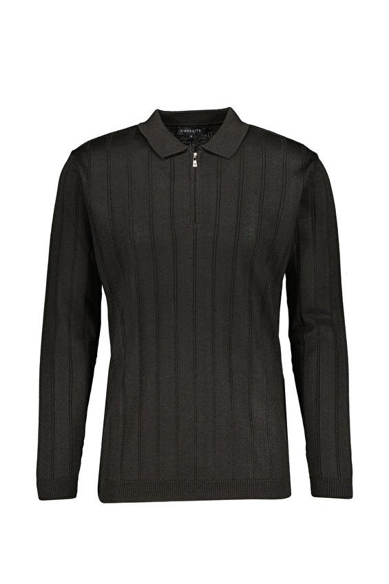 Finesuits Regular Fit Fermuarlı Polo Yaka Yün Karışımlı Erkek Düz Yünlü Desenli Yünlü Kazak 2522201021 PYFR Siyah Finesuits Regular Fit Fermuarlı Polo Yaka Yün Karışımlı Erkek Düz Yünlü Desenli Yünlü Kazak 2522201021 PYFR Siyah