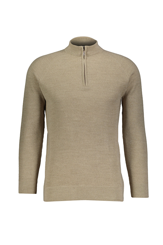 Finesuits Regular Fit Fermuarlı Çeyrek Balıkçı Yaka Yün Karışımlı Erkek Düz Yünlü Desenli Yünlü Kazak 2522201023 CBFR Bej Finesuits Regular Fit Fermuarlı Çeyrek Balıkçı Yaka Yün Karışımlı Erkek Düz Yünlü Desenli Yünlü Kazak 2522201023 CBFR Bej