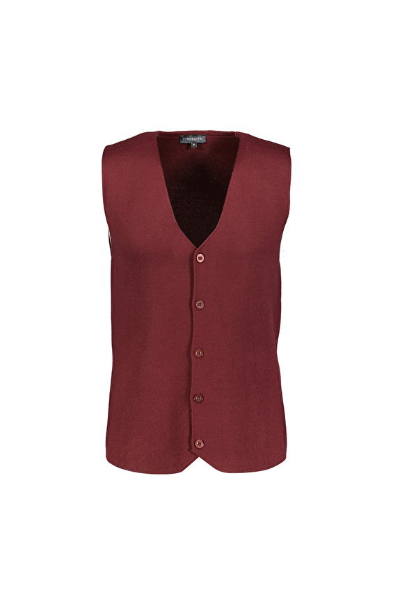 Finesuits Regular Fit Yün Karışımlı Erkek Düz Yünlü Desenli Yünlü Yelek 2522201025 YLKR Bordo Finesuits Regular Fit Yün Karışımlı Erkek Düz Yünlü Desenli Yünlü Yelek 2522201025 YLKR Bordo