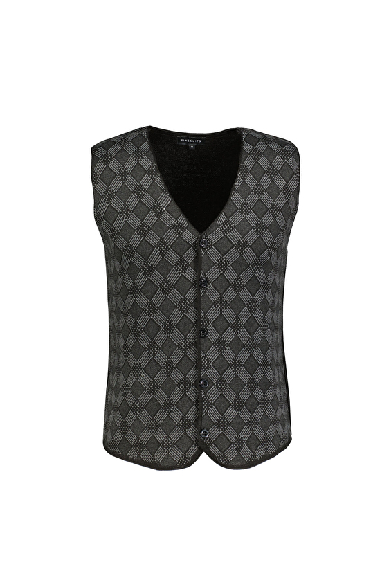 Finesuits Regular Fit Yün Karışımlı Erkek Düz Yünlü Desenli Yünlü Yelek 2522201026 YLKR Siyah Finesuits Regular Fit Yün Karışımlı Erkek Düz Yünlü Desenli Yünlü Yelek 2522201026 YLKR Siyah