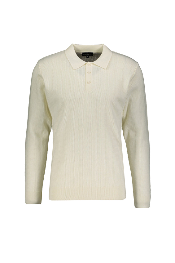 Finesuits Polo Yaka Regular Fit Yün Karışımlı Erkek Düz Yünlü Desenli Yünlü Kazak 2522201028 PYR Ekru Finesuits Polo Yaka Regular Fit Yün Karışımlı Erkek Düz Yünlü Desenli Yünlü Kazak 2522201028 PYR Ekru