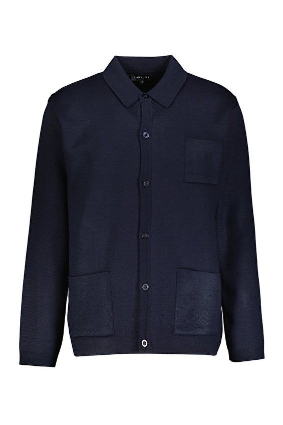 Finesuits Polo Yaka Regular Fit Düğmeli Erkek Düz Desenli Hırka 2522201029 PYR Lacivert Finesuits Polo Yaka Regular Fit Düğmeli Erkek Düz Desenli Hırka 2522201029 PYR Lacivert