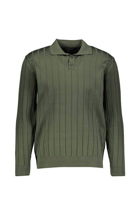 Finesuits Polo Yaka Regular Fit Erkek Kazak 2522201051 POLPYR Haki Finesuits Polo Yaka Regular Fit Erkek Kazak 2522201051 POLPYR Haki