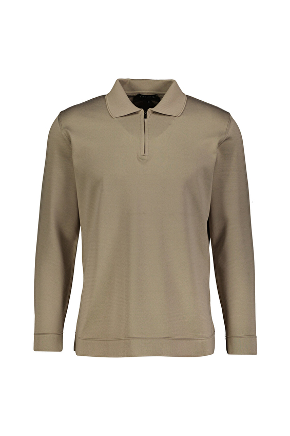 Finesuits Regular Fit Fermuarlı Polo Yaka Erkek Kazak 2522201052 POLPYFR Vizon Finesuits Regular Fit Fermuarlı Polo Yaka Erkek Kazak 2522201052 POLPYFR Vizon