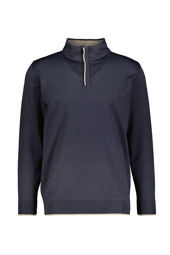 Finesuits Regular Fit Fermuarlı Yarım Balıkçı Yaka Erkek Kazak 2522201053 POLYBFR Lacivert Finesuits Regular Fit Fermuarlı Yarım Balıkçı Yaka Erkek Kazak 2522201053 POLYBFR Lacivert