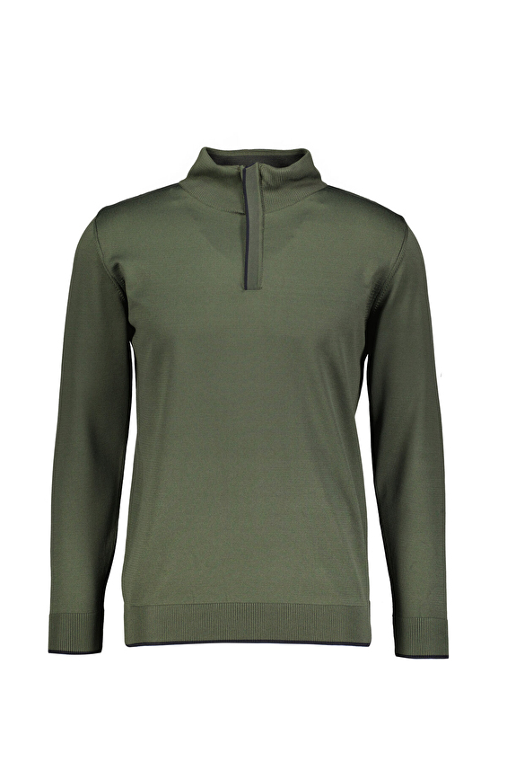 Finesuits Regular Fit Fermuarlı Yarım Balıkçı Yaka Erkek Kazak 2522201053 POLYBFR Haki Finesuits Regular Fit Fermuarlı Yarım Balıkçı Yaka Erkek Kazak 2522201053 POLYBFR Haki