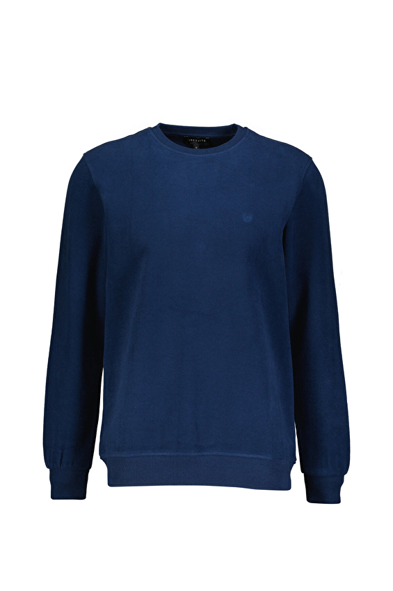 Finesuits Regular Fit Bisiklet Yaka Erkek Kadife Sweatshirt 252209002 KDFOYR Marıne Finesuits Regular Fit Bisiklet Yaka Erkek Kadife Sweatshirt 252209002 KDFOYR Marıne
