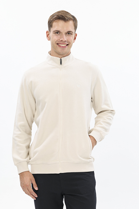 Finesuits Dik Yaka Regular Fit Fermuarlı Erkek Kadife Hırka 252209004 KDFHYR Taş Finesuits Dik Yaka Regular Fit Fermuarlı Erkek Kadife Hırka 252209004 KDFHYR Taş