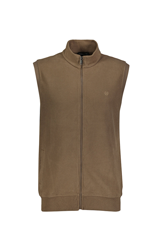 Finesuits Regular Fit Fermuarlı Erkek Kadife Yelek 252209005 KDFYLKR Koyu bej Finesuits Regular Fit Fermuarlı Erkek Kadife Yelek 252209005 KDFYLKR Koyu bej