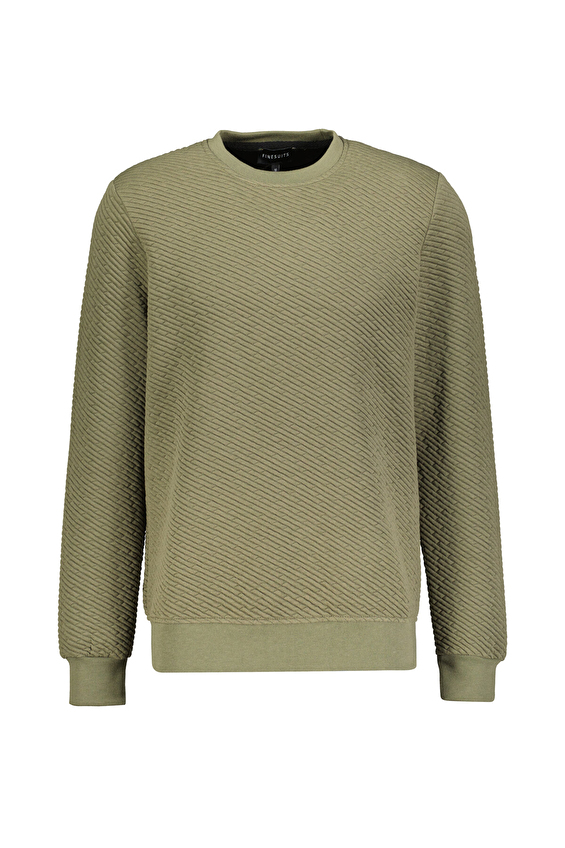 Finesuits Regular Fit Bisiklet Yaka Erkek Kapitone Sweatshirt 252209008 KAPOYR Haki Finesuits Regular Fit Bisiklet Yaka Erkek Kapitone Sweatshirt 252209008 KAPOYR Haki