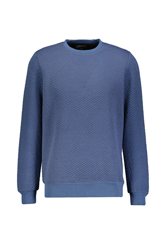 Finesuits Regular Fit Bisiklet Yaka Erkek Kapitone Sweatshirt 252209008 KAPOYR Mavi Finesuits Regular Fit Bisiklet Yaka Erkek Kapitone Sweatshirt 252209008 KAPOYR Mavi