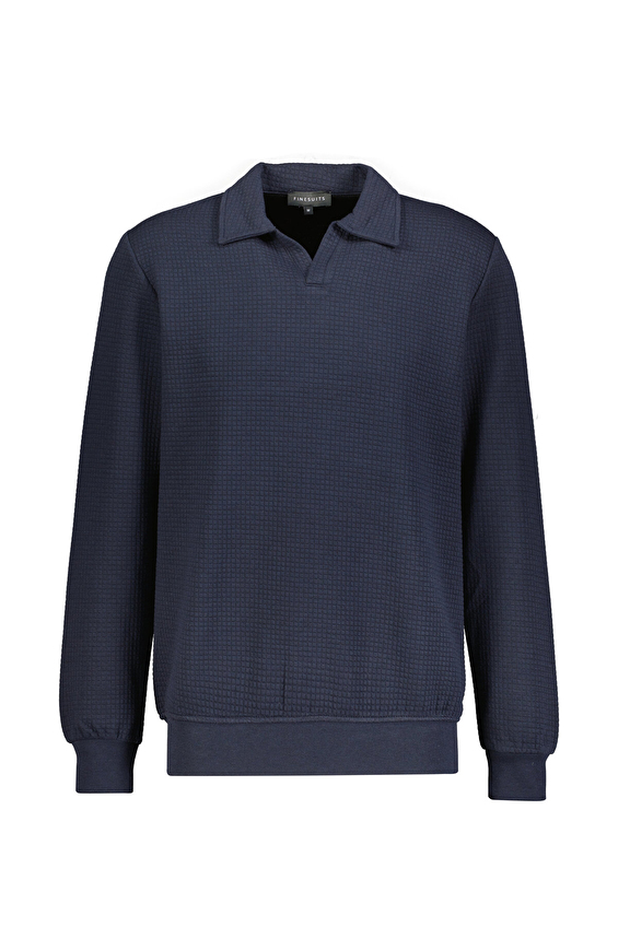 Finesuits Regular Fit Polo V Yaka Erkek Kapitone Sweatshirt 252209012 KAPVPYR Lacivert Finesuits Regular Fit Polo V Yaka Erkek Kapitone Sweatshirt 252209012 KAPVPYR Lacivert