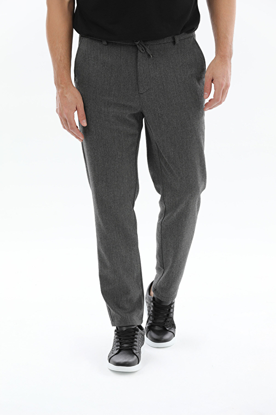 Finesuits Slim Fit Beli Bağlamalı Erkek İpli Spor Pantolon 2522203102 FLNS Antrasit Finesuits Slim Fit Beli Bağlamalı Erkek İpli Spor Pantolon 2522203102 FLNS Antrasit