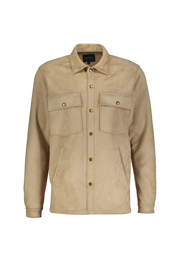 Finesuits Polo Yaka Regular Fit Erkek Süet Mont 2522205551 STCCR Bej Finesuits Polo Yaka Regular Fit Erkek Süet Mont 2522205551 STCCR Bej