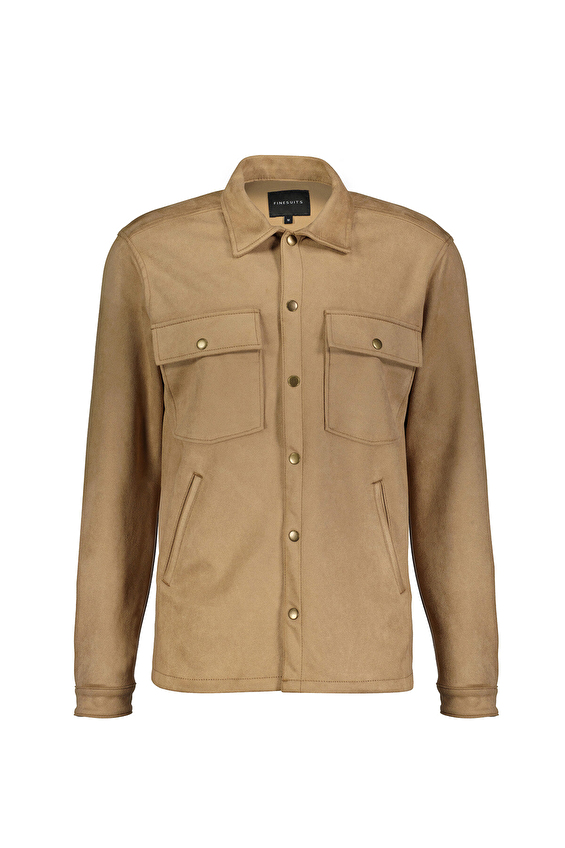 Finesuits Polo Yaka Regular Fit Erkek Süet Mont 2522205551 STCCR Camel Finesuits Polo Yaka Regular Fit Erkek Süet Mont 2522205551 STCCR Camel