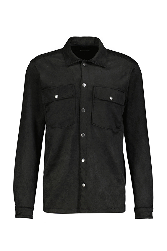 Finesuits Polo Yaka Regular Fit Erkek Süet Gömlek 2522205552 STCR Siyah Finesuits Polo Yaka Regular Fit Erkek Süet Gömlek 2522205552 STCR Siyah