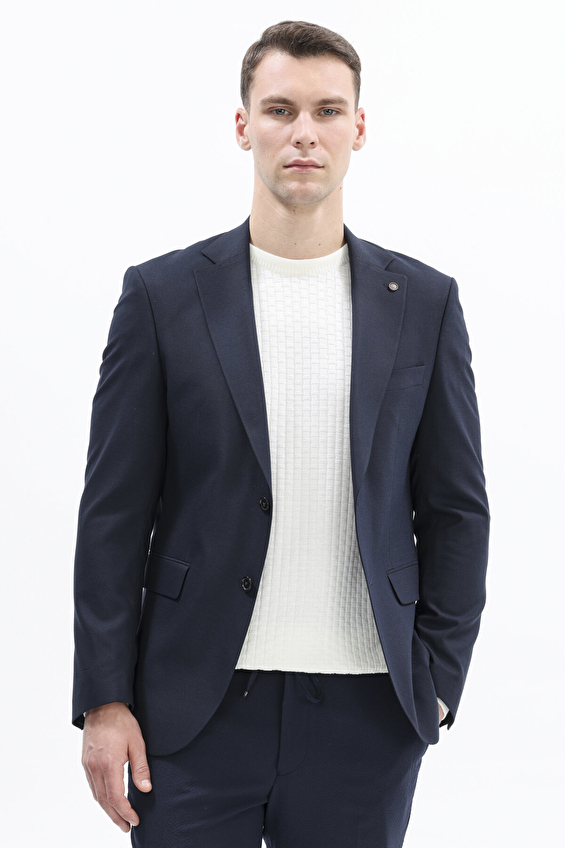 Finesuits Mono Yaka Modern Fit Çift Yırtmaç 6 Drop Erkek Mix&Match Ceket 2522101003 CKT DSMXMY6 Lacivert Finesuits Mono Yaka Modern Fit Çift Yırtmaç 6 Drop Erkek Mix&Match Ceket 2522101003 CKT DSMXMY6 Lacivert