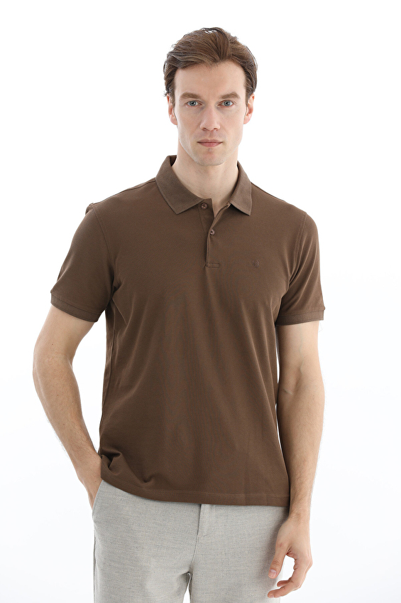 Finesuits Polo Yaka Regular Fit Erkek Tişört 2612202001 Kahve Finesuits Polo Yaka Regular Fit Erkek Tişört 2612202001 Kahve