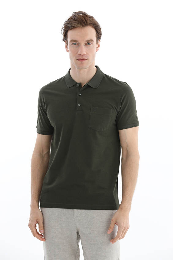 Finesuits Polo Yaka Regular Fit Erkek Tişört 2612202002 Haki Finesuits Polo Yaka Regular Fit Erkek Tişört 2612202002 Haki