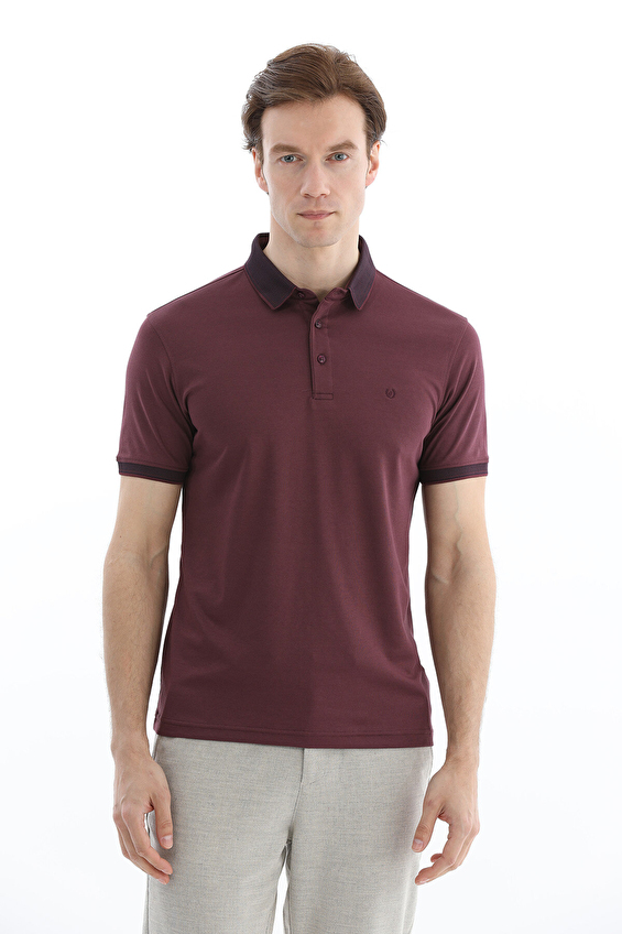 Finesuits Polo Yaka Regular Fit Erkek Tişört 2612202005 Koyu bordo Finesuits Polo Yaka Regular Fit Erkek Tişört 2612202005 Koyu bordo