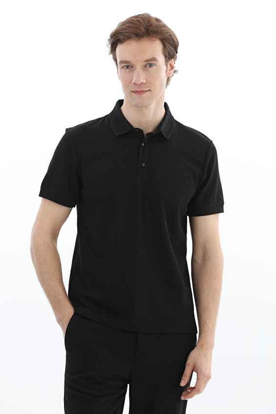 Finesuits Polo Yaka Regular Fit Erkek Tişört 2612202105 Siyah Finesuits Polo Yaka Regular Fit Erkek Tişört 2612202105 Siyah